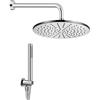 Damast - Kit doccia quadro in ottone cromato Damast Elegance con soffione tondo 13652 - 13651 - 13638 : Dimensioni - Diametro 60 cm