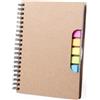 Taccuino A5 ad anelli con sticky notes personalizzato Tiblan personalizzate o neutre