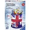 Ravensburger 11153 - Portapenne puzzle 3D, motivo: Union Jack