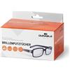 Durable 585302 - Salviette monouso per occhiali, 50 coppie, confezionate singolarmente e accoppiate, tascabili