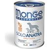 Monge Monoprotein Patè Solo Con Anatra Scatolette Da 400g Cani Adulti
