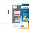 HERMA Etichette Impermeabili, 210 x 297 mm, A4, 10 Etichette per Foglio, Bianco