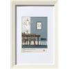 walther design Bianca 24 x 30 cm con passe-partout, Cornice in Legno Fiorito EF430W