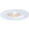 Paulmann 94298 Nova mini Plus lampada da incasso LED Coin rotonda fissa incl. 1 faretto da incasso da 4 Watt dimmerabile bianco opaco apparecchio da incasso alluminio bianco caldo 2700 K
