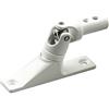 Schellenberg 11121 Piastra di supporto cerniera tapparelle a manovella, interasse fori 61 mm, bianco, Angolo 55°