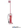 Piantana porta estintore con cartello bifacciale h531_03