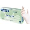 Walking Guanti Monouso Bianchi in Lattice con Polvere - Walking Latex Fit