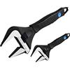 MaxPower Set di Chiavi Regolabili, 2 Pezzi Chiave Inglese Regolabile Chiave Regolabile a Rullino Grande Apertura Misura (15 cm e 25 cm in una Custodia)