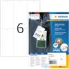 HERMA Etichette per Prezzi, 70 x 148,5 mm, Etichette Adesive A4, 6 per Foglio, Bianco