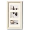 walther design Bianco Crema 3X 10x15 cm Galleria con passe-partout, Cornice casa in Legno HO315W