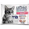 MONGE LECHAT EXCELLENCE UMIDO 4 BUSTINE 100G FLOWPACK ADULTO 2 MANZO 2 SALMONE