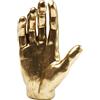 Kare Design oggetto decorativo Mano Gold, oro, 35cm, portagioielli, accessorio, soggiorno, stanza da letto