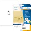 HERMA Etichette A4 Trasparenti Adesive, 210 x 297 mm, 10 Etichette per Foglio, Opache, Ideali per Vetro e Porcellana, 10 Unità