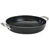 Baldassare Agnelli Pentole Agnelli, ALSA110SS20, Tegame Alblack con 2 Maniglie in Acciaio Inox, Alluminio, Nero