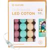GuirLED - Guirlanda luminoso a LED per batuffoli di cotone USB - Luce notturna per bambini 2h - Alimentatore doppio USB 2A incluso - 3 intensità - 16 sfere 1,6m - Bambino