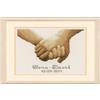 VERVACO Kit Punto Croce Contato TENERSI per Mano Decorativi per Pareti ca. 19 x 16 cm Set Fai da Te Creativo Adulti Ricamo Casa Decor Arte da Parete Kit per Hobby Cross Stitch