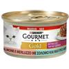 Gourmet Gold Intrecci per Gatti Adulti da 85 gr Gusto Salmone e Merluzzo