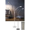 Medialux - FRANKLIN PIANTANA Franklin piantana led con lampada lettura  metallo ottone invecchiato con regolazione intensità touch dimmer +  regolazione luce calda, naturale e fredda e funzione memorizzazione h. 180cm