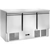 Amitek Saladette Refrigerata Statica 3 Porte con Top in Acciaio Inox - Temp +2° +8° C - Capacità Lt 368