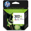 HP Cartuccia d'inchiostro differenti colori F6U67AE 302 XL Circa 330 Pagine