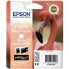 Epson Multipack Trasparente C13T08704010 T0870+T0870 2 cartucce d'inchiostro: T0870 + T0870