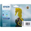 Epson Multipack nero / ciano / magenta / giallo / / C13T04874010 T0487 6 cartucce d'inchiostro: T0481 - T0486
