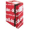 DOX Scatola archivio Dox&Dox - 17 x 35 x 25 cm - bianco e rosso - Esselte Dox (unità vendita 12 pz.)