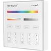 LIGHTEU®, interruttore remoto touch da parete 2.4G T4 per luci LED RGB/RGBW CCT a 4 zone funziona con Miboxer, EasyBulb, T4