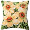 VERVACO Kit Cuscino Punto Croce NARCISI Set Ricamo Principianti Cuscini Gobelin Decorativi ca. 40 x 40 cm Accessori per Lavoretti Creativi DIY Casa Decor Hobby Adulti Cross Stitch