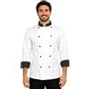 Giacca chef cuoco cucina ristorante lavoro pizzeria alimentari cotone gessata - Personalizzabile con il tuo logo