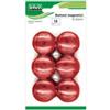 LEBEZ Bottoni magnetici - diametro 4 cm - rosso - Lebez - blister 12 pezzi (unità vendita 1 pz.)