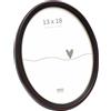 Deknudt Frames S100F9 - Cornice portafoto Ovale, in Resina, 18 x 24 cm, Colore: Nero