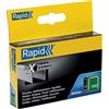 Rapid Confezione da 2000 Graffe N.140/10 per Plastica Sottile, Cartone e Tappeti in Acciaio INOX, Struttura a Filo Piatto, Lunghezza Gamba 10 mm