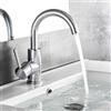 Auralum Rubinetto Bagno Lavabo Girevole a 360°, Miscelatore Monocomando Alto, Regolazione a Caldo e Freddo, Aeratore Rimovibile, Classico Ottone Cromato, 60CM Tubo