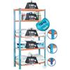 Simon Rack Scaffale metallico 180x90x40 cm senza viti 5 ripiani portata totale 750 kg MADERCLICK5/400