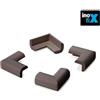 Inofix Paraspigoli imbottito in gommapiuma marrone 4 pezzi