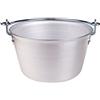 Pentole Agnelli ALMA14420 Alluminio Professionale 3 mm, Paiolo per Polenta con Manico, 3 L