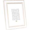 Deknudt Frames Cornice portafoto in Legno, Modello Base, Legno, Bianco/Beige, 20 x 30 cm, bianco / beige