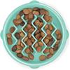 Outward Hound Fun Feeder Slo-Bowl - Ciotola anti-ingozzamento per cani - piccola - menta, 14,61 x 14,61 x 2,54 cm