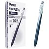 Pentel BL437 Energel Slim roller scatto 0,7 mm, blu scuro 12 pz
