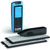 Trodat Timbro Blu Autoinchiostrante Autocomponibile Fai-Da-Te Tascabile, Pocket Printy 9512 Typo, 47x18 mm 4 Righe, Inclusa Cartuccia Inchiostro Nero, con Pinzetta e 1 Set di Caratteri, Icone e Numeri