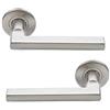 Bricard - Coppia di maniglie su rosone in acciaio inox Tempo, 668551