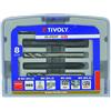 Tivoly 11900170033 TF4 - Set di 4 maschi per macchine Gun DIN 352 M4 a M10 + 4 punte per metalli HSS