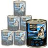 Dehner Wild Nature - Cibo per cani di montagna, senza cereali, senza zucchero, per cani adulti, salmone/pollo, 6 barattoli da 800 g (4,8 kg)