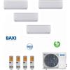 CLIMATIZZATORE QUADRI 12+12+12+12 BAXI AUX ASTRA GAS R-32 A++A+ LINEA 2024