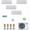 CLIMATIZZATORE QUADRI 9+9+9+9 BAXI AUX ASTRA GAS R-32 A++A+ LINEA 2025