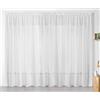 LINDER 0360/10/343 - Tenda arricciata, con Motivo Floreale, Dimensioni: 420 x 420 cm