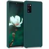 kwmobile Cover per Samsung Galaxy A41 Custodia - Back Case per Smartphone in Silicone TPU - Protezione Gommata - verde bottiglia