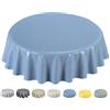 Home Direct Tovaglia in Tela Cerata plastificata 160cm (Rotonda 160cm, Blu Grigio)