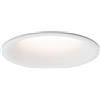 Paulmann Faretto da incasso a LED Paulmann Cymbal 6,8 W 2700 K, Bianco opaco | Dimmerabile, IP44 per Montaggio a soffitto, Bianco caldo 2700 K, 430 lm, minimalista